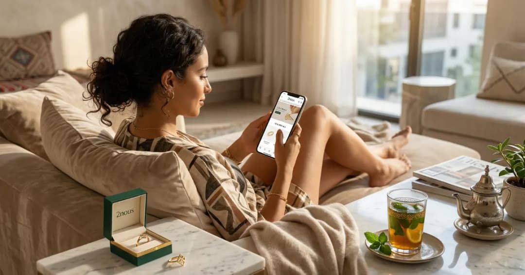 شراء المجوهرات عبر الإنترنت في المغرب: 7 مزايا يجب معرفتها